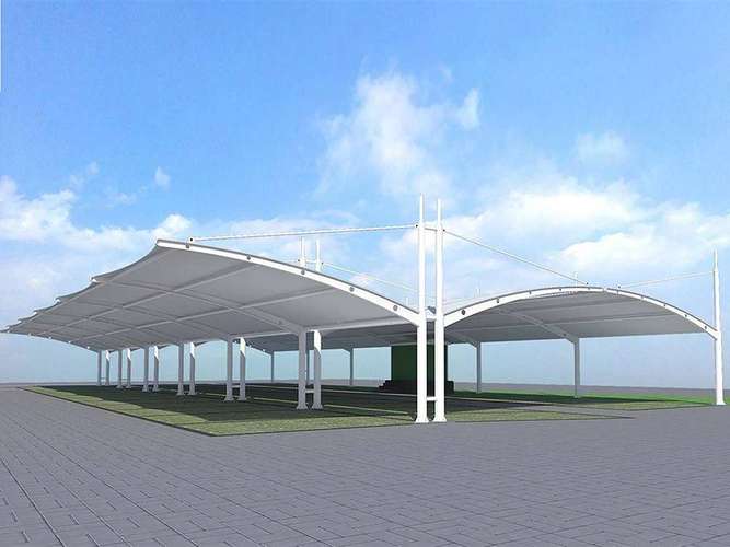 两江新区景观张拉膜停车棚厂家