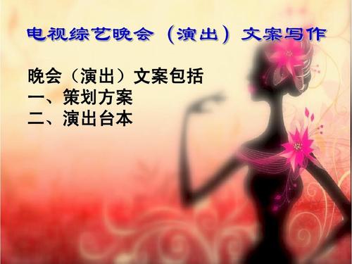 电视文艺类节目文案写作ppt