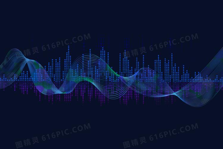 科技感网状声波曲线效果图片免费下载_png素材_编号1p