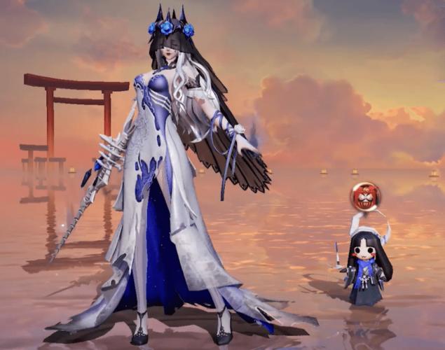 决战平安京万圣夜系列之一骨女新皮肤幽夜烛纱登场