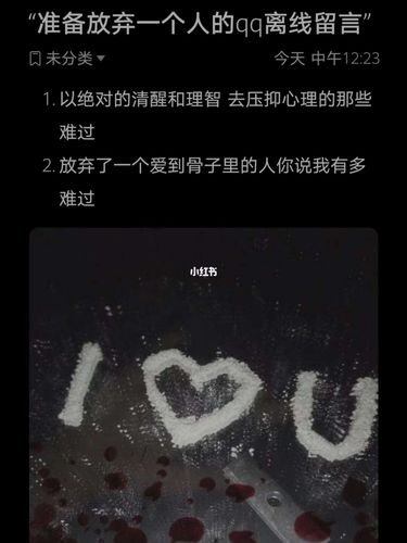 准备放弃一个人的qq离线留言_素材_文字素材