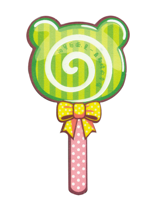 卡通手绘小熊棒棒糖 图片
