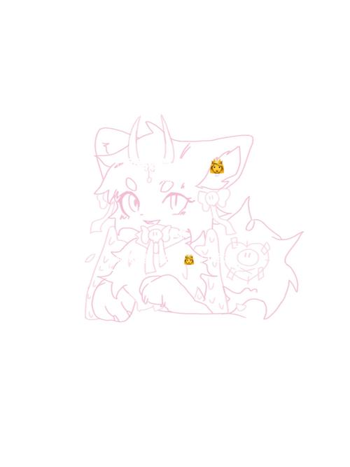 因为不会画兽所以用了模版 这个是兽设 上次两个无偿的厄运儿已经抽到