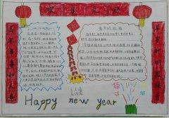 元旦主题手抄报简单又漂亮