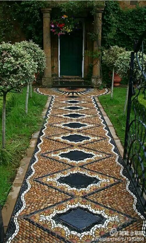 鹅卵石拼图艺术