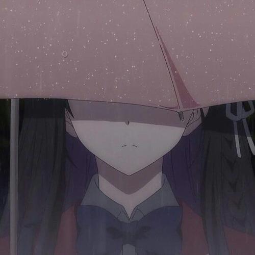 动漫情侣头像# 雨伞