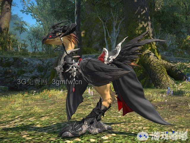 恶魔装甲  参考恶魔服装设计的陆行鸟装甲,同样邪恶的恶魔头盔与黑袍