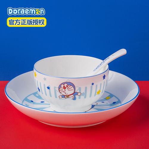 购客哆啦a梦卡通陶瓷碗单个可爱少女心吃饭碗汤面碗日式餐具碗碟北欧