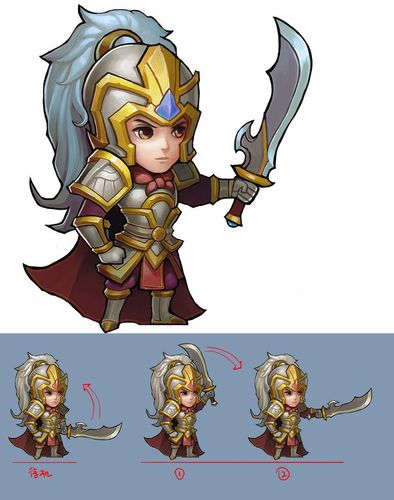 q版武将 q版原画