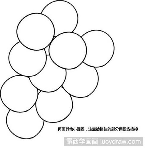 幼儿葡萄藤架简笔画