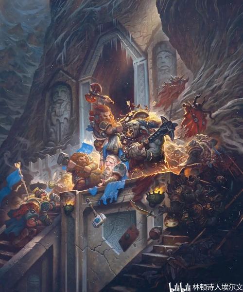 在墨瑞亚东门外和躲避在那的奥克展开决战,奥克首领 阿佐格被矮人杀死