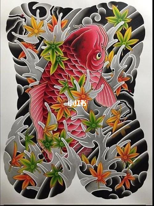 日式老传统满背鲤鱼纹身素材分享_纹身_鲤鱼_纹身素材