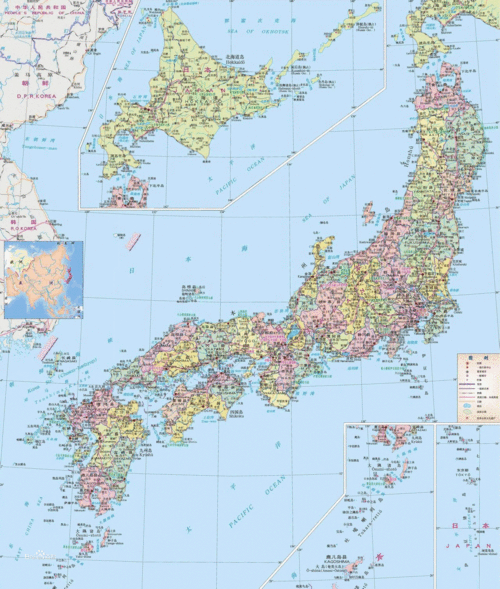 日本地图
