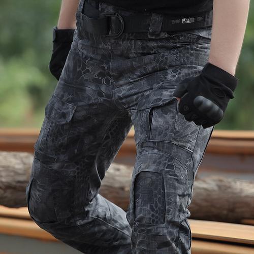 迷彩裤男士特种兵蛙服战术裤cs野战作训裤军裤长裤——狼石铁血专卖店