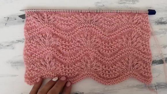 永不落伍的凤尾花图案针织,适合编织毛线裙子,非常好看