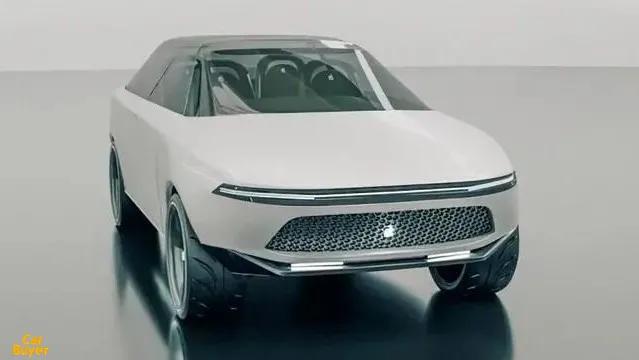 苹果汽车渲染图出炉造型神似特斯拉皮卡对开门致敬劳斯莱斯