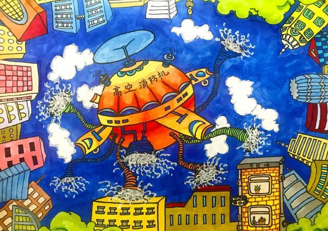 科幻主题儿童画获奖作品素材,再也不怕参加比赛了!