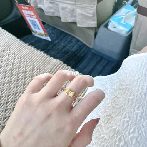 周大生蝴蝶结戒指_蝴蝶结_戒指_周大生怎么样_少女心