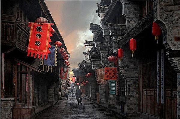 台州临海第一古街,以道教南宗创始人紫阳真人命名.