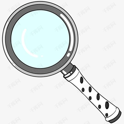 漂亮的放大镜插画