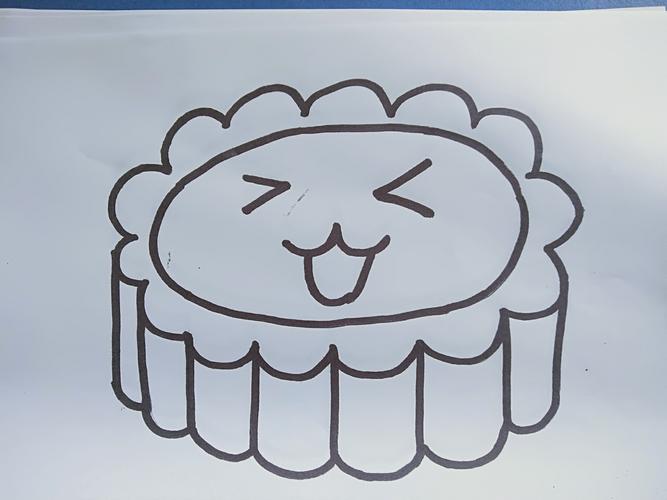 小班美术《月饼》