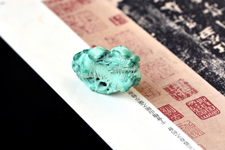 设计师作品|绿松石麒麟摆件