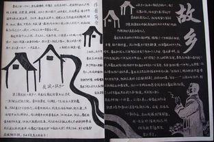 《故乡》手抄报 手抄报图片素材