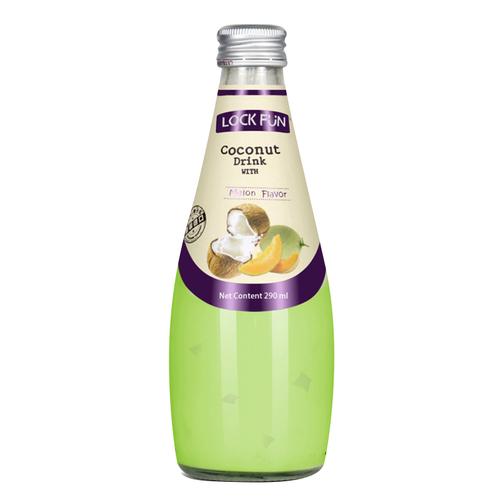 乐可芬lockfun泰国原装进口椰果椰汁饮料多口味果汁椰子水饮品哈密瓜