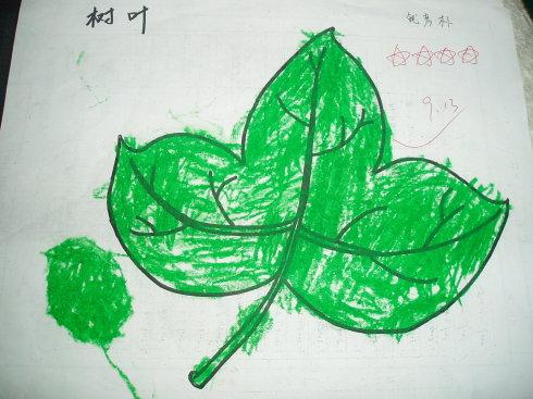 幼儿园小班美术《多彩的树叶》