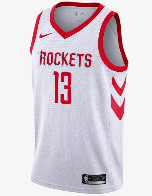 休斯顿火箭 詹姆斯 哈登 nike/耐克 swingman 白色 球迷版 球衣