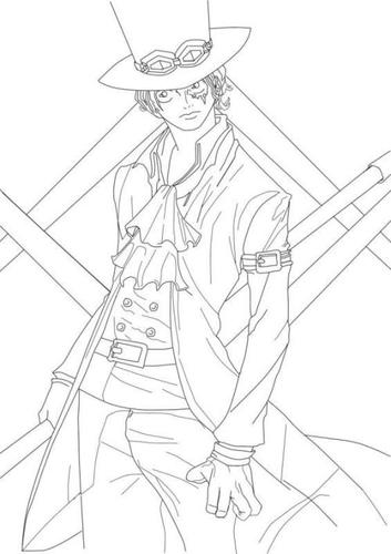 萨博的帽子的简笔画