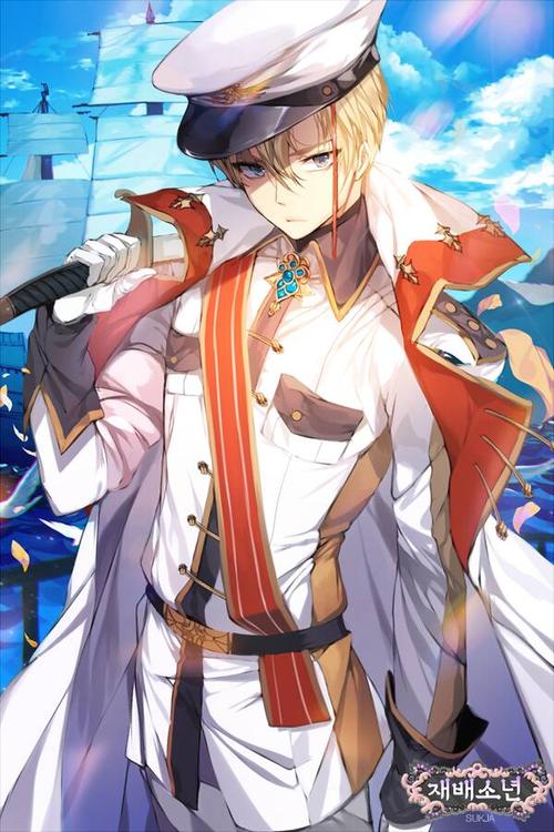 求金发蓝眼动漫男头