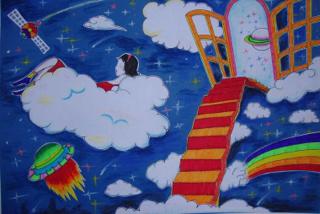 小学生六年级的科幻画,画点什么主题好?最好不是太空和机器人!
