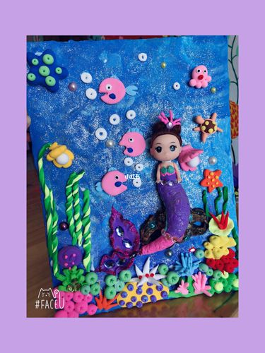 彩泥美人鱼_彩泥_粘土_超轻粘土_兴趣爱好_手工