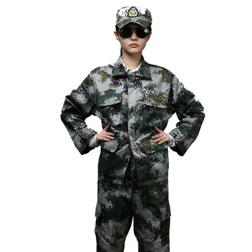长袖军训服套装迷彩服