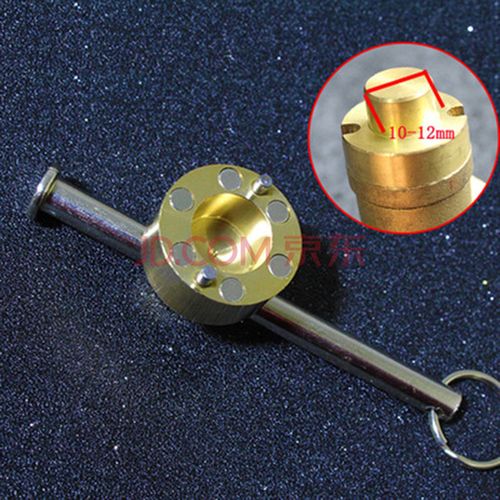 暖气阀门钥匙磁性锁闭阀门水表钥匙圆柱形闸阀扳手通用 11-12mm加厚款