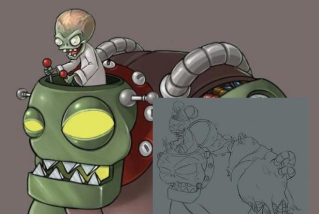 植物大战僵尸:被移除的五大建模 僵尸博士曾上演碟中谍!