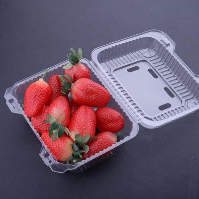 博瑞厂家批发 pvc包装盒 草莓包装盒 透明水果包装盒 一次性长方形