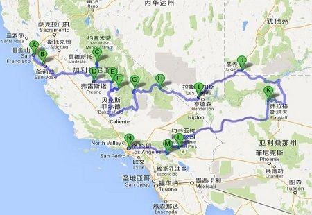 美国西海岸旅游线路推荐