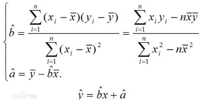 线性回归方程公式b怎么求