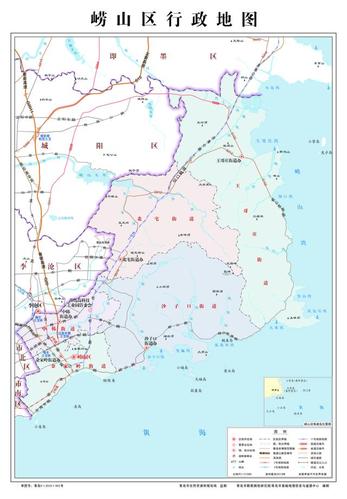 最新版的青岛市级及各区市行政地图