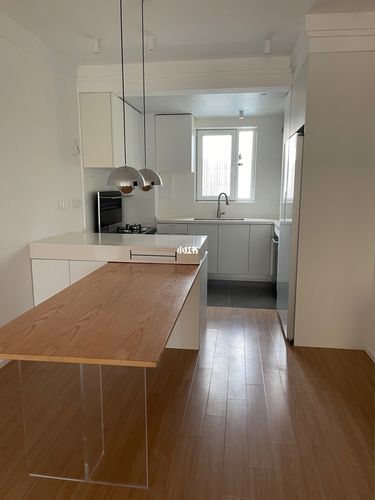 极简风～开放式厨房,拥有了～_厨房_餐桌_极简风_亚克力_水槽_火星人