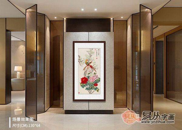 家里一进门挂什么画好?吉祥花鸟画为爱家锦上添花