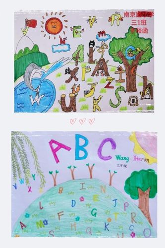 看,三年级同学制作了关于26个英文字母的手抄报!