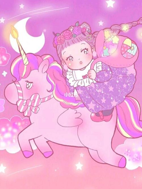 【可爱梦幻的粉紫色独角兽公主壁纸】_壁纸_粉紫色_萌