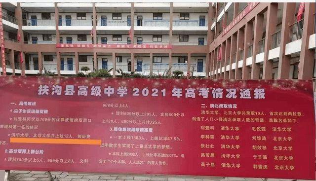 扶沟县高中2021高考喜报清华北大上线12人录取10人