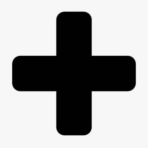 黑色加号图标