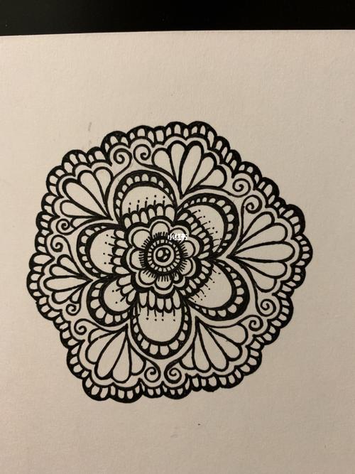 线描手绘#禅绕画#原创(九十五):禅绕_手绘_禅绕画_文化_绘画