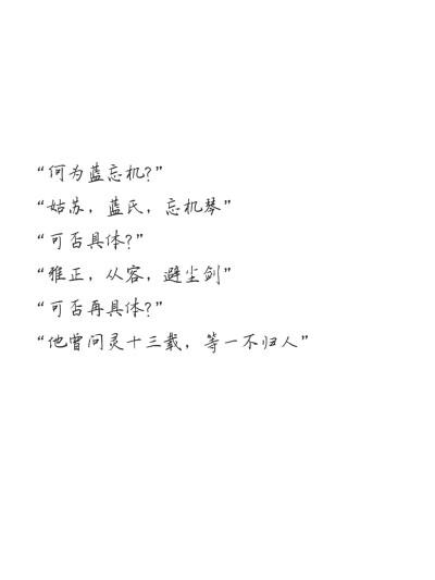 蓝忘机
