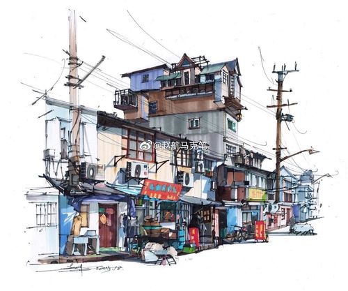 建筑系列 | 作者:@赵航马克笔